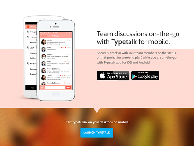 Typetalk website sneak peek android app chat iphone mobile sneak peek typetalk website