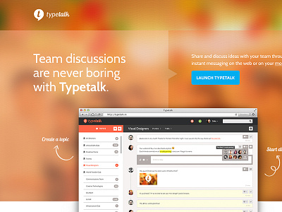 Typetalk Website Launch