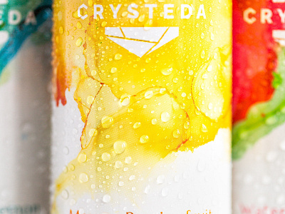 Crysteda Mango Passionfruit art art direction beverage beverage branding brand identity can design graphic design label design labels logo mango vodka soda