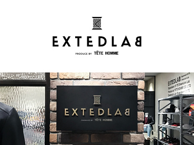 EXTEDLAB produce by Tetehomme adobeillustator graphic graphic design logo logomark