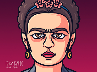 Frida Kahlo Illustration character design frida kahlo illustration vector