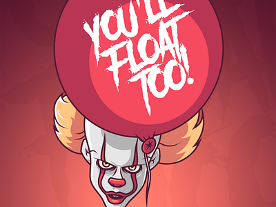 Pennywise Illustration characer clown design illustration pennywise vector