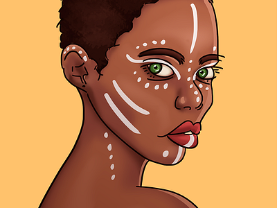 Afrikan Woman africa design illustration photoshop wacom woman