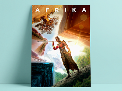 Afrika Poster africa black panther design manipulation retouching