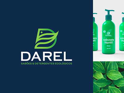 DAREL | Branding brand design identy leaf logo soap