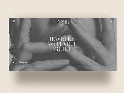 Noir Jewelry Brand Design & Development branding design shopify typography web