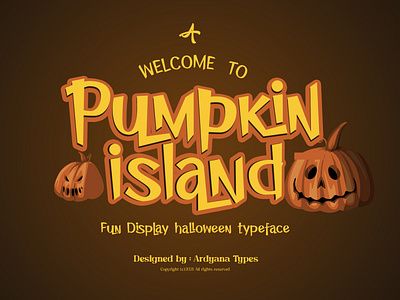 Pumpkin Island Typeface branding crafterfont design displayfont font freefont halloween logo type typography