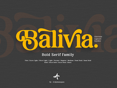 Balivia - Bold Serif