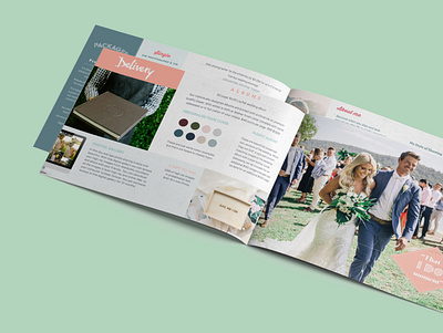 Wedding Photographer Info Kit branding brouchure design layout marketing print
