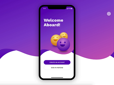 Daily UI 001 — Sign Up Interaction animation app dailyui design interaction ios madewithadobexd mobile ui ux vector