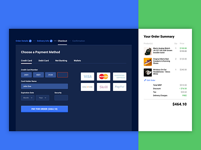 Daily UI 002 — Credit Card Checkout app creative dailyui dailyui 002 design graphic design ui uidesign ux uxdesign web