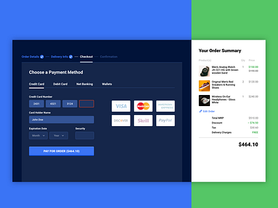 Daily UI 002 — Credit Card Checkout