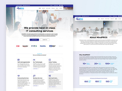 Website Redesign of an IT Consulting Company creative design figma graphic design homepage design ui ui design web design website website design websites