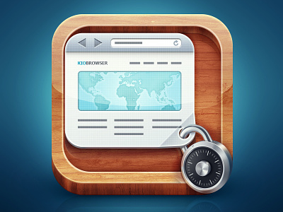 KioBrowser iOS icon app browser icon ios ipad lock