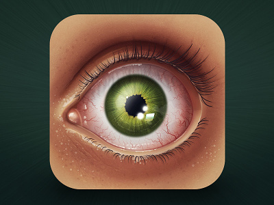Serials iOS icon app eye green icon ios ipad iphone serials tv