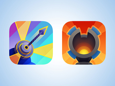 Rejected icons for Defenders iOS game arrow defense flat game icon ios ios7 ipad iphone launcher nival tower