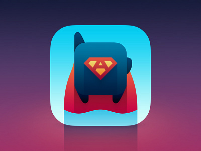 Apponaft iOS icon app apponaft blue flat fly icon ios ios7 iphone sale sky superman