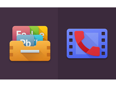 Google material style app icons