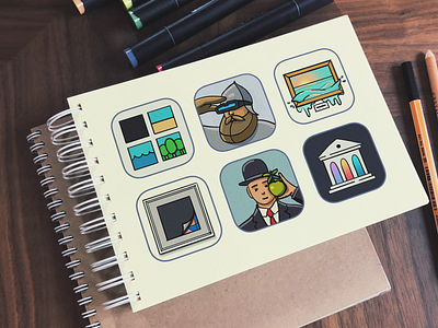 iOS app icon sketches