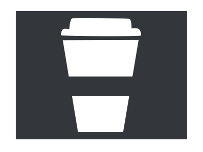 Coffee... to go coffee flat icon simple small