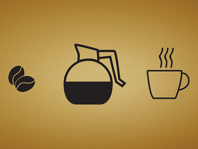 Coffee art coffee coffee bean cup design icon line