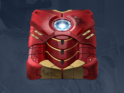 Avengers HDD Icon - Iron Man avengers hdd drive icons iron man