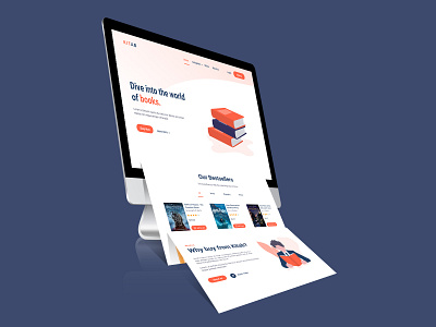 Online Book Store Design Concept