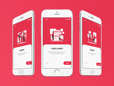 Onboarding Screens app concept dating app design mobile app onboarding ui ux