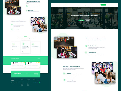 Health Coach Web Homepage concept design figma fitness health health coach healthcare practice ui ux web design