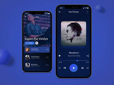 Music App app concept design figma mobile music ui ux