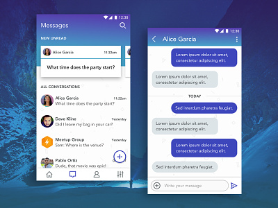 Chat App Exploration app chat conversation messaging sms