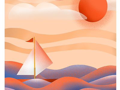 Sailboat whit sunset ⛵️ sailboat sunset art relax