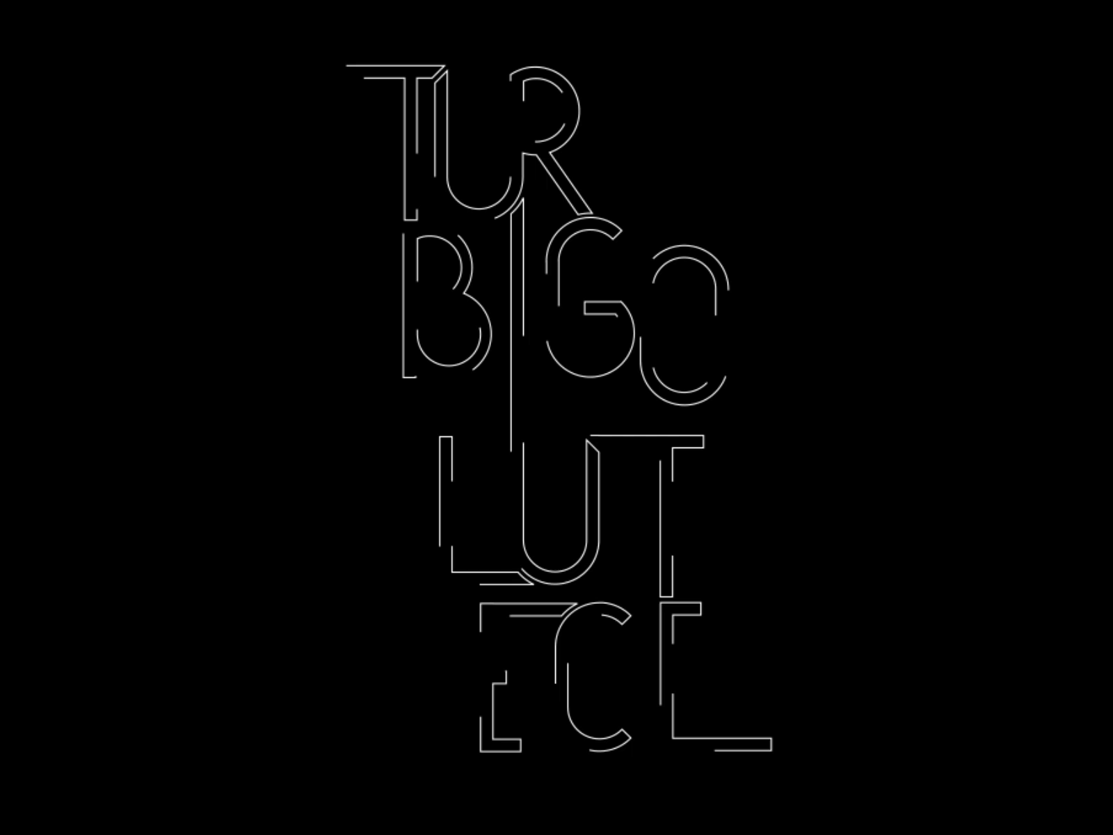 Turbigo & Lutèce branding and identity design line motion design shaking typography wine