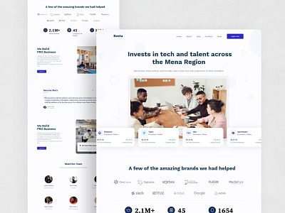 Beeta investments art color design investment landing page minimal style typography ui user interface design ux web web design webdesign website website design white xd