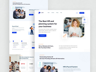 Paynas | HR & Payroll system clean color design hr landing page minimal minimalist payment payroll style system ui uiux user interface design userinterface ux web webdesign website