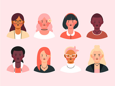 Avatar sets avatar design avatar icons avatars character design characters design flat flat illustration illustration people vector