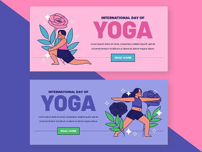 Yoga banners