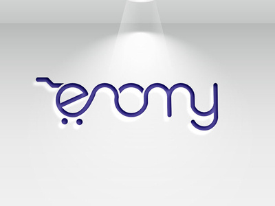 enomy logo branding design ecommerce flat flat design illustration logo modern logo vector