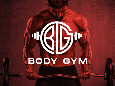 body gym body gym branding design design initial logo logo modern logo