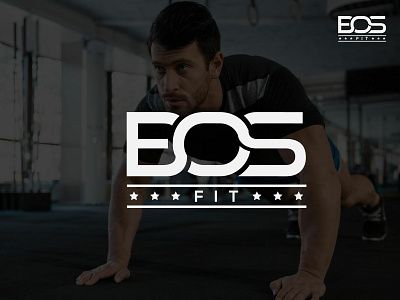BOS LOGO branding design fitness app fitness logo flat design logo modern logo sport vector