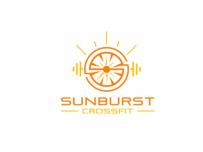 SUNBURST cross fit logo fitnes logo food logo logo minimalist logo design modern logo sunburst logo