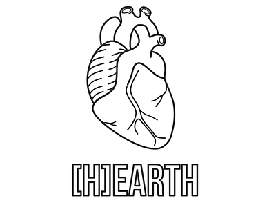 Hearth branding clean corel coreldrawx7 design earth flat heart logo portfolio product branding shop logo t shirt design vector