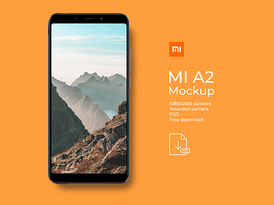 Xaiomi MI A2 Mockup - PSD - Free download free download free download psd giveaway mi mi a2 mockup mockup design photoshop psd psd download smart object xaiomi