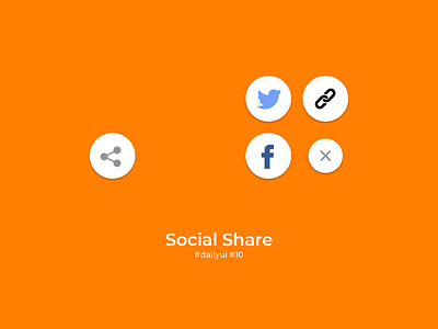 100 Days of UI Challenge - Daily UI - day 10 - Social Share android app appui branding dailyui design illustrator photoshop ui ui ux design ux vector web website