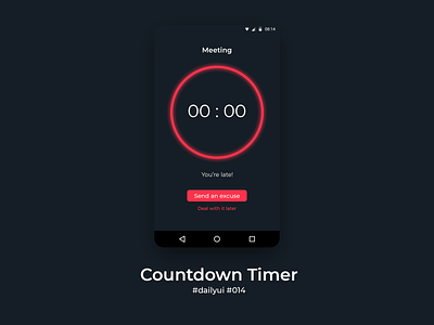 100 Days of UI Challenge - Daily UI - day 14 - Countdown Timer