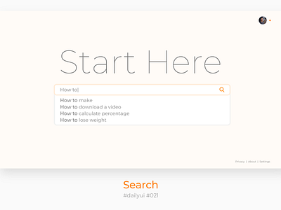 Daily UI 022 - Search