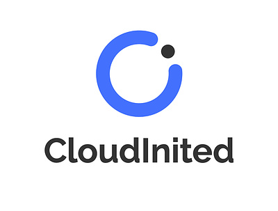 CloudInited Logo branding cloud design illustration illustrator inited logo photoshop vector