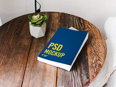 Book on a table - Freebie - PSD