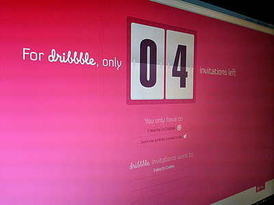 x4 Dribbble Invites