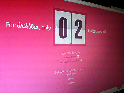 x2 Dribbble Invites